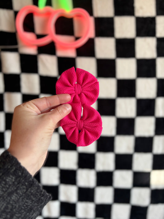 Hot pink mini messy piggies